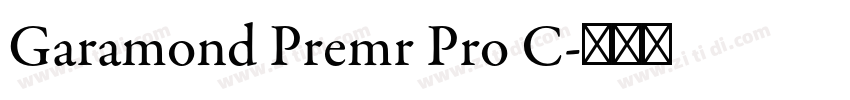 Garamond Premr Pro C字体转换